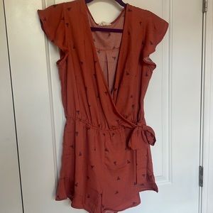 Burnt orange romper